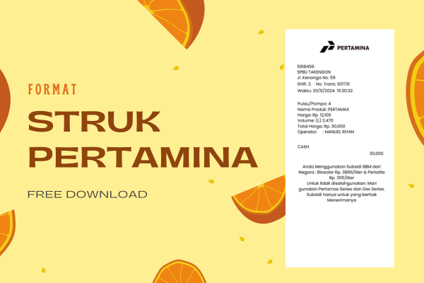 Template Struk Pertamina 2025 - ROMAN ADY GROUP