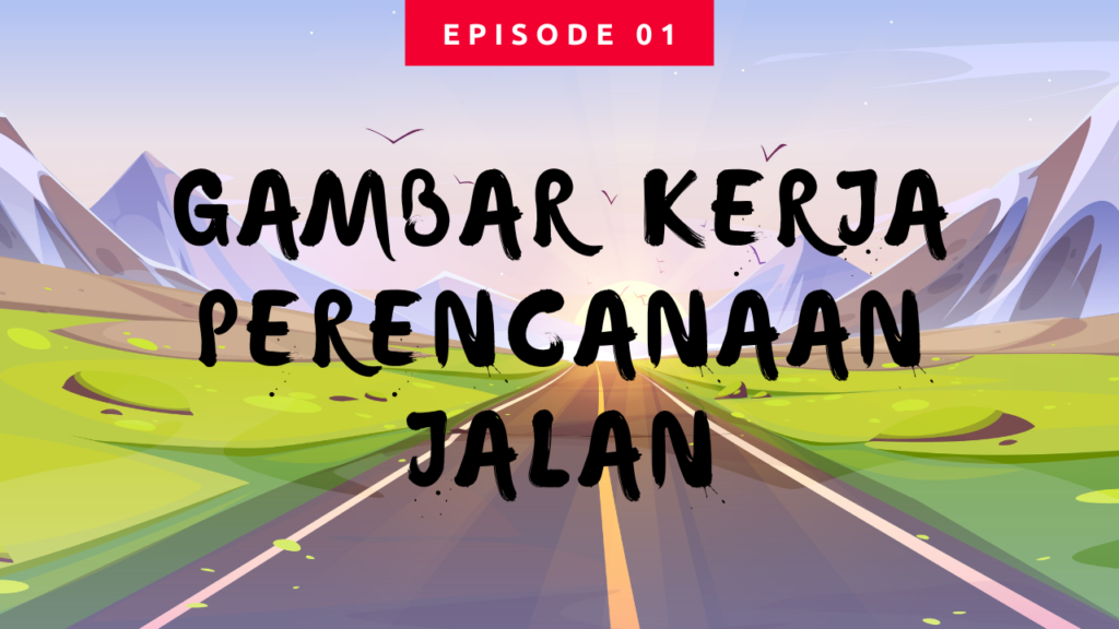 Contoh Gambar Rencana Jalan Aspal Format AutoCAD untuk Proyek Desa dan Perkotaan